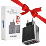 بسته 6 عددی کلگی فست شارژر سامسونگ (Samsung) 65W مدل EP-TA800NBEGEU گارانتی خرید عمده + یک عدد رایگان