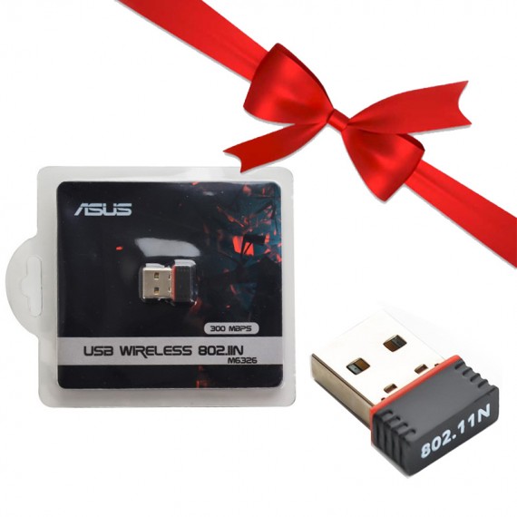 بسته 10 عددی دانگل wifi شبکه USB بی سیم ایسوس (ASUS) مدل M6326 + یک عدد رایگان