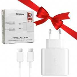 بسته 1+10 شارژر سامسونگ (Samsung) 45W + کابل PD (یک عدد هدیه)