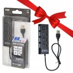 بسته 10 عددی هاب 4 پورت کلیددار Hi Speed مدل 897 + یک عدد رایگان