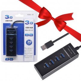 بسته 10 عددی هاب 4 پورت USB3.0 + یک عدد رایگان