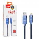 کابل آیفون (Lightning) هیسکا (HISKA) طول 1.2 متر مدل LX-25i