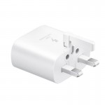 فست شارژر تک پورت سه شاخه اروپایی سامسونگ (SAMSUNG) 25W گارانتی هیسکا