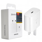 فست شارژر تک پورت سه شاخه اروپایی سامسونگ (SAMSUNG) 25W گارانتی هیسکا