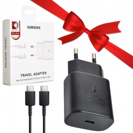 بسته 1+10 فست شارژر تک پورت و کابل PD سامسونگ (Samsung) 25W (یک عدد هدیه)