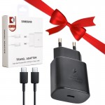 بسته 6 عددی فست شارژر تک پورت و کابل PD سامسونگ (Samsung) 25W مدل EP-TA800 گارانتی خرید عمده + یک عدد رایگان