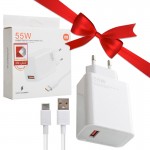 بسته 6 عددی فست شارژر تک پورت و کابل تایپ سی شیائومی (Xiaomi) 55W مدل MDY-12-EQ گارانتی خرید عمده + یک عدد رایگان