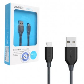 کابل اندروید (MicroUSB) انکر (Anker) طول 1.8 متر مدل A8133H12
