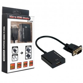 کابل تبدیل VGA به HDMI + کابل AUX مدل 5138