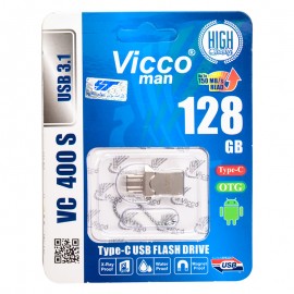 فلش OTG Type-C ویکومن (Vicco man) مدل 128GB VC400 USB3.1
