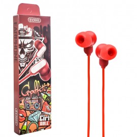 هندزفری سیمی مدل EV3002 رنگ-قرمز