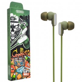 هندزفری سیمی مدل EV3002 رنگ-سبز یشمی