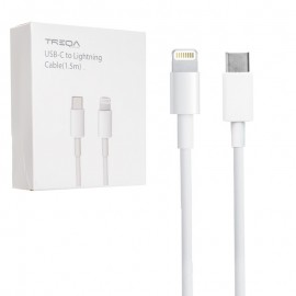 کابل تایپ سی به آیفون (Type-C to Lightning) ترکا (TREQA) طول 1.5 متر مدل CA-1514