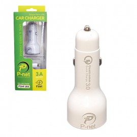 شارژر فندکی 15 وات + کابل آیفون پی نت (P-net) مدل PSHF.203