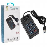 هاب 8 پورت USB 3.0 پی نت (P-net) مدل P-251