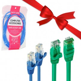 بسته 10 عددی کابل شبکه CAT6 UTP پچ کرد طول 3 متر تسکو (TSCO) مدل TNC630 CCU + یک عدد رایگان
