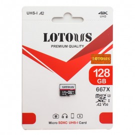 رم موبایل لوتوس (LOTOUS) مدل 128GB MicroSDXC 667X A2