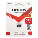 رم موبایل لوتوس (LOTOUS) مدل 512GB MicroSDXC 667X