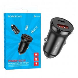 شارژر فندکی 20 وات دو پورت بروفون (BOROFONE) مدل BZ18A