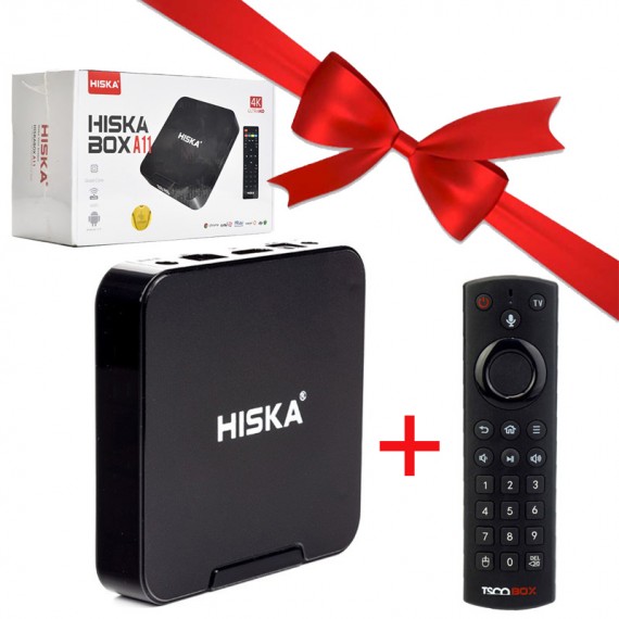 بسته 3 عددی اندروید باکس هیسکا (HISKA) مدل A11 + یک عدد ریموت کنترل بی سیم تسکو (TSCO) مدل TRC 182 رایگان