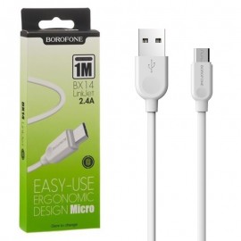 کابل اندروید (MicroUSB) بروفون (BOROFONE) طول 1 متر مدل BX14