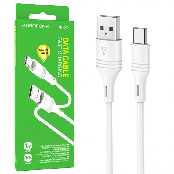 کابل تایپ سی (Type-C) بروفون (BOROFONE) طول 1 متر مدل BX43
