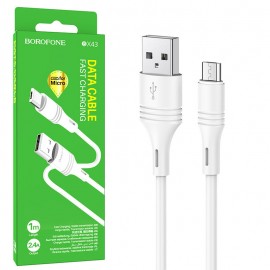 کابل اندروید (MicroUSB) بروفون (BOROFONE) طول 1 متر مدل BX43