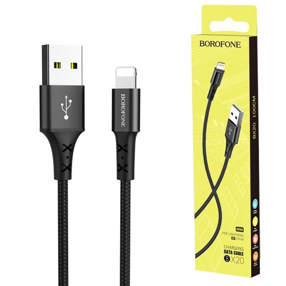 کابل آیفون (Lightning) بروفون (BOROFONE) طول 1 متر مدل BX20