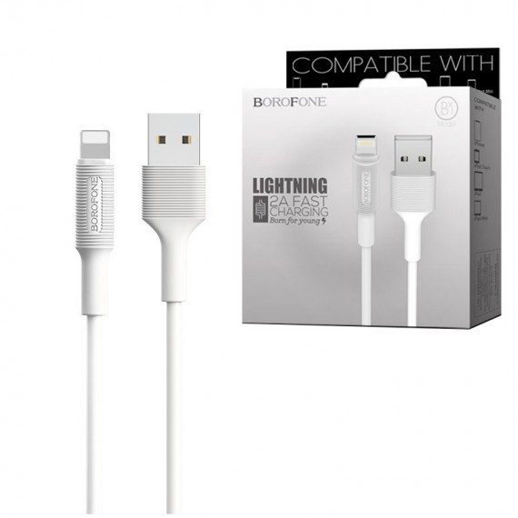 کابل آیفون (Lightning) بروفون (BOROFONE) طول 1 متر مدل BX1