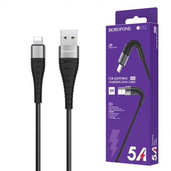 کابل آیفون (Lightning) بروفون (BOROFONE) طول 1 متر مدل BX32