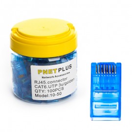 بسته 100 عددی سوکت شبکه CAT6 پی نت پلاس ( P-net Plus) مدل 50-10