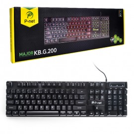 کیبورد گیمینگ سیم دار پی نت (P-net) مدل KB.G.200