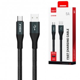 کابل اندروید (MicroUSB) هیسکا (HISKA) طول 1.2 متر مدل LX-851AM
