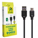 کابل اندروید (MicroUSB) پی نت (P-net) طول 30 سانتی متر مدل PM.301