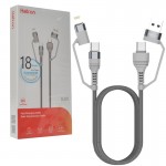 کابل 4 سر چندکاره 5A هترون (Hatron) مدل HC450P