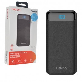 پاوربانک هترون (Hatron) مدل HPB2070PQ ظرفیت 20000mAh