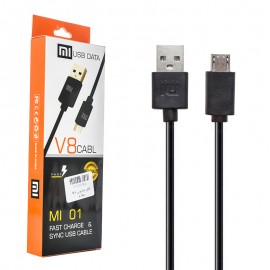 کابل اندروید (MicroUSB) شیائومی (Xiaomi) طول 1 متر مدل MI01 V8 کپی