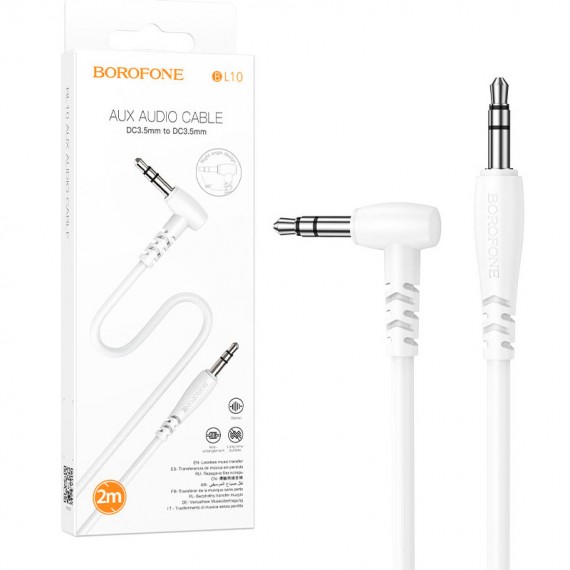 کابل 1 به 1 صدا (AUX) بروفون (BOROFONE) طول 2 متر مدل BL10