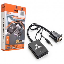 کابل تبدیل VGA TO HDMI همراه کابل صدا انزو (ENZO) مدل VG-51