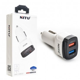 شارژر فندکی دو پورت نیتو (NITU) مدل NT-CC835F