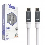 کابل تایپ سی به تایپ سی (Type-C To Type-C) PD تونک (Tonek) طول 1.2 متر مدل L500