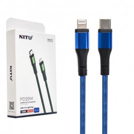 کابل تایپ سی به آیفون (Type-C to Lightning) نیتو (NITU) طول 1.2 متر مدل NC125