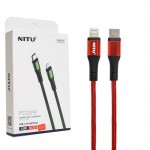 کابل تایپ سی به آیفون (Type-C to Lightning) نیتو (NITU) طول 1.2 متر مدل NC125