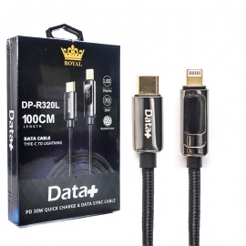کابل تایپ سی به آیفون (Type-C to Lightning) دیتاپلاس (DataPlus) طول 1 متر مدل DP-R320L
