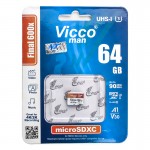 رم موبایل ویکومن (Vicco man) مدل 64GB Micro SDXC Final 600X 90MB/S