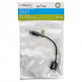 کابل تبدیل تایپ سی به USB (OTG) رویال (Royal) طول 15 سانتی متر