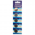 باتری سکه ای سونی (SONY) مدل CR2025 (کارتی 5 تایی)