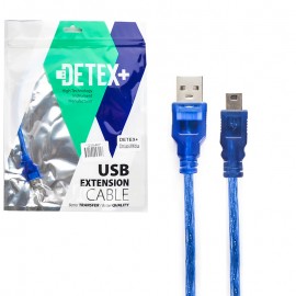 کابل موبایل و دوربین 5 پین ذوزنقه ای دیتکس پلاس (+DETEX) طول 0.3 متر