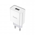 شارژر تک پورت + کابل آیفون هوکو (hoco) مدل C81A