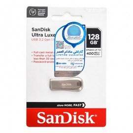 فلش سن دیسک (SanDisk) مدل 128GB Ultra Luxe CZ74 USB3.2 گارانتی سازگار